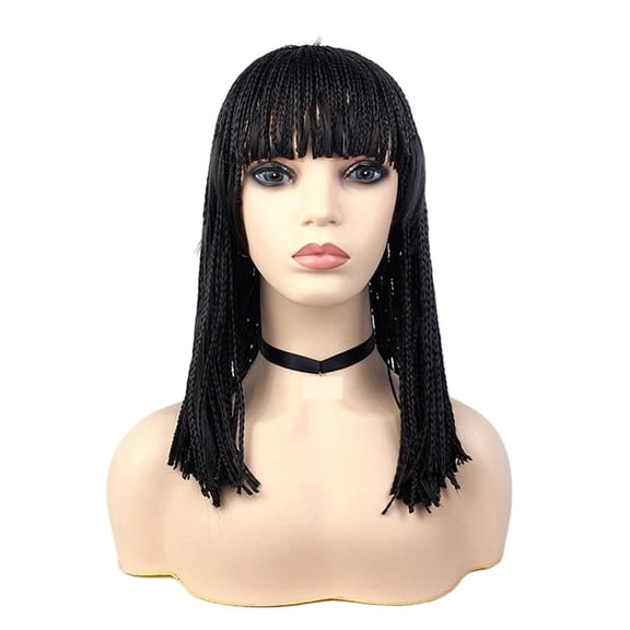 Wig, Medium Length Braid, Full Head Cover Design For Women