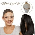 thumbnail image 1 of Wig Net Extended Hair Cover for Women, Breathable Elastic Hair Cap, Soft Mesh Hairnet for Hair Bun, Ballet, Cooking, Sleeping, Hair Protection, Black & Nude, 1 of 9