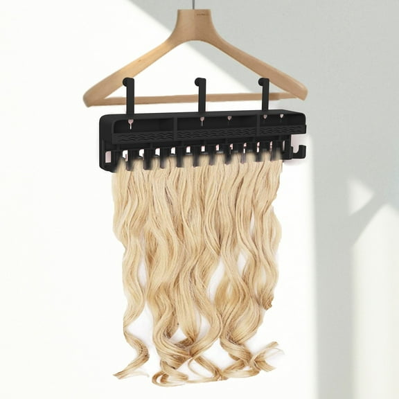 Wig Storage Rack - Functional Hair Extension and Display Rack for Wigs Hair Dyeing with Silicone Material and Punch Storage Features