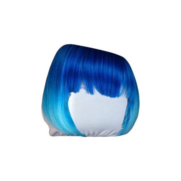 Car Headrest Cover, Funny Wig Seat Pillow Case Protector Elastic Universal Fit for Auto Interior Decor Accessories