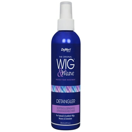 Wig & Weave Detangler and Leave In Conditioner for Natural and Synthetic Hair, 8 fl oz