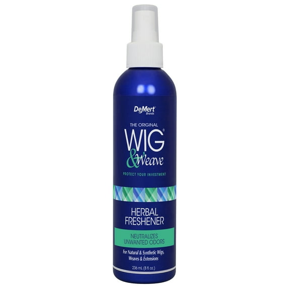Wig & Weave Herbal Freshener for Natural and Synthetic Hair, Wig Antibacterial Spray, 8 fl oz