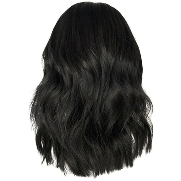 Wig with Bangs, Wigs for Women, Europe And The United States Wig Center Parted Long Curly Hair Female High Temperature Silk Head Covering