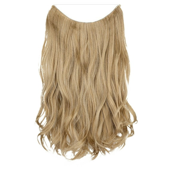 Wig with Bangs, Wigs for Women, Fashionable Wig Women's Long Curly Hair Is Big, Natural One-piece Hairpiece With Fishline Hairpiece Extension