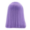 thumbnail image 1 of Wig with Bangs, Wigs for Women, Front Lace Wig Medium Length Straight Hair Wig Purple Short Style, 1 of 9