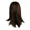thumbnail image 1 of Wig with Bangs, Wigs for Women, Ladies Classic Fashion Brown Hair Wig With Curly And Long Hair, 1 of 9