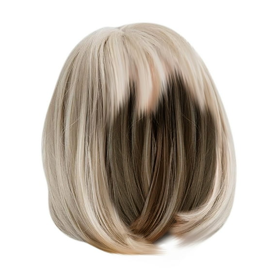 Wig with Bangs, Wigs for Women, Short Straight Hair Wig With Straight Bangs