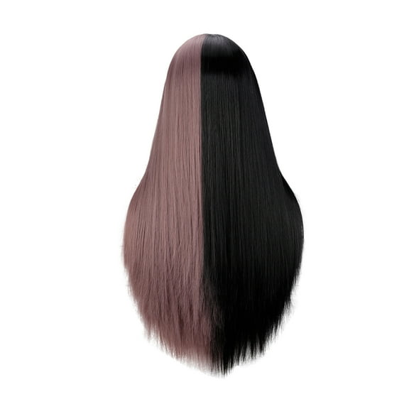 Wig with Bangs, Wigs for Women, Straight Hair Long Wigs Fashion Sexy Synthetic Wig High Temperature
