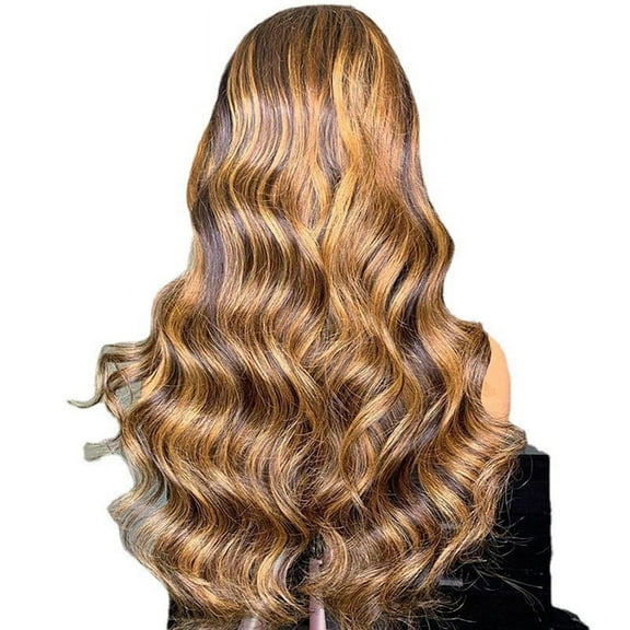 Wig with Bangs, Wigs for Women, Wig Synthetic Heat Wigs To Women Body Wigs Synthetic Heat 180% Density Women's Long Scroll 65cm