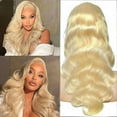 thumbnail image 1 of Wig with Bangs, Wigs for Women, Wig Women's Long Curly Wigs Large High Temperature Silk Button Net 26in Blond Hair, 1 of 6