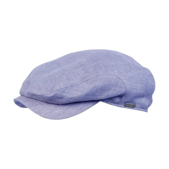 Wigens Classic Ivy 100% Linen Summer Cap Blue