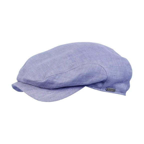 Wigens Classic Ivy 100% Linen Summer Cap Blue