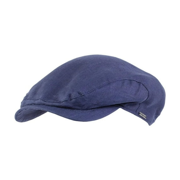 Wigens Classic Ivy 100% Linen Summer Cap Dark Navy
