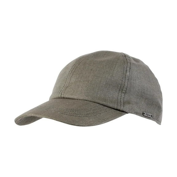 Wigens Classic Linen Light and Fresh Baseball Cap with Mesh Lining Olive, 60, Numeric_0