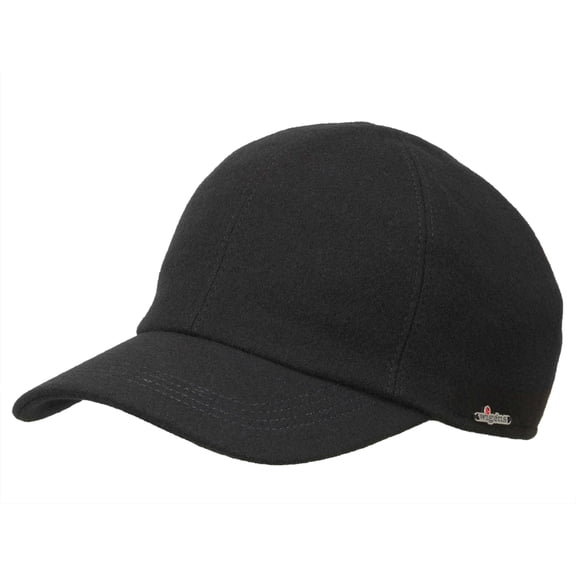 Wigens Kent Wool Baseball Cap 56, Black