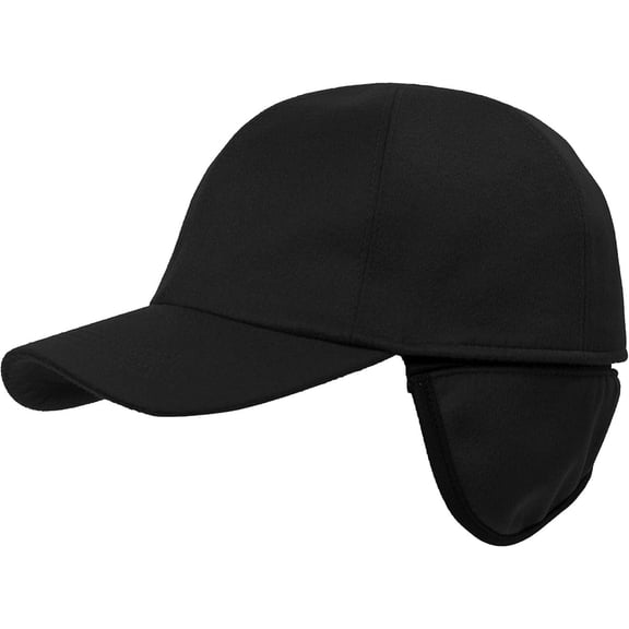 Wigens Kent Wool Baseball Cap 61, Black