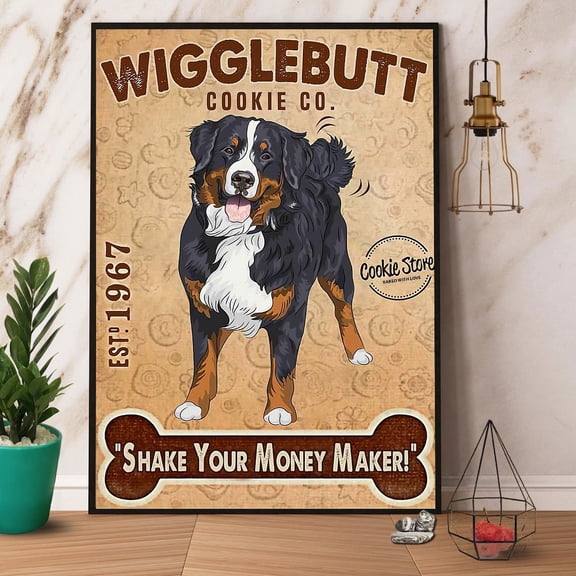 Wigglebutt Cookie Co Shake Your Money Maker Satin Poster Wall Art Decor 11 x 17 Inch Poster