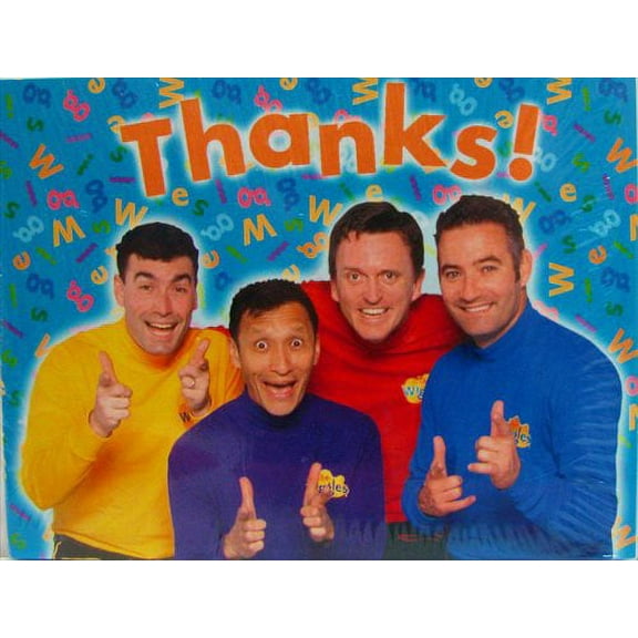 Wiggles Thank You Notes w/ Env. (8ct)