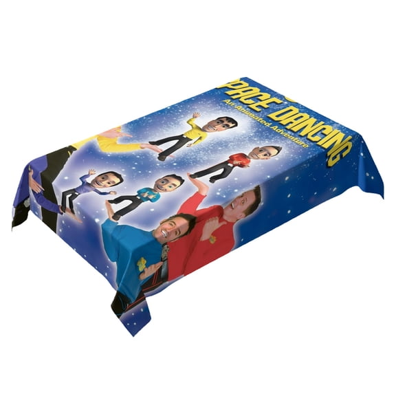 Wiggles-theme square tablecloth has an iconic print, fits most tables, and is easy to care for perfect gifts for fans friends and family55" x 71"140*180cm