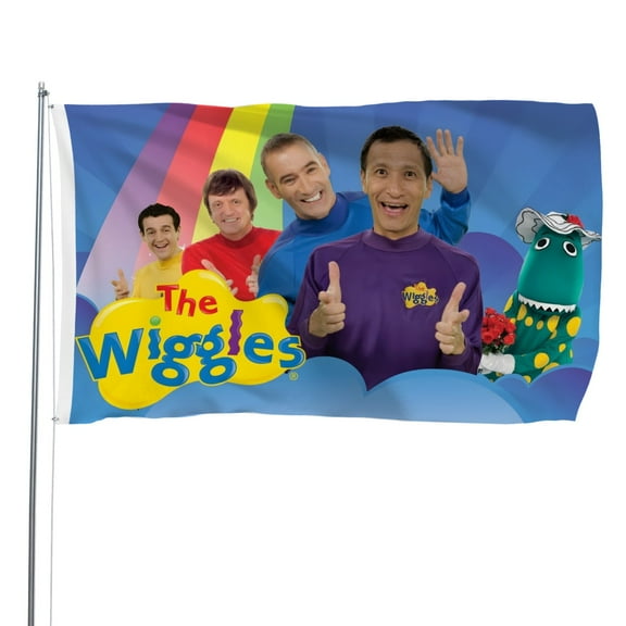 The Wiggles-themed Printed Flag Perfect gift for fans, friends, and family members, and suitable for indoor and outdoor activities, party decorations.48"x71" (120cm180cm)