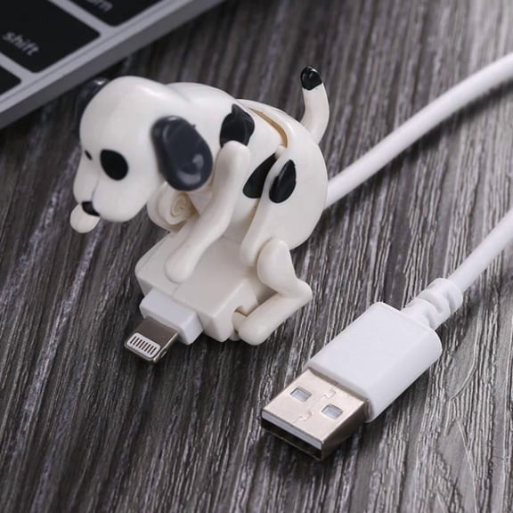 Wiggly Moving Dog Charging Cable, Dynamic Swing Puppy Design While Charging, Stress Relief USB Data Cord for iOS & Type-C, Perfect Gift