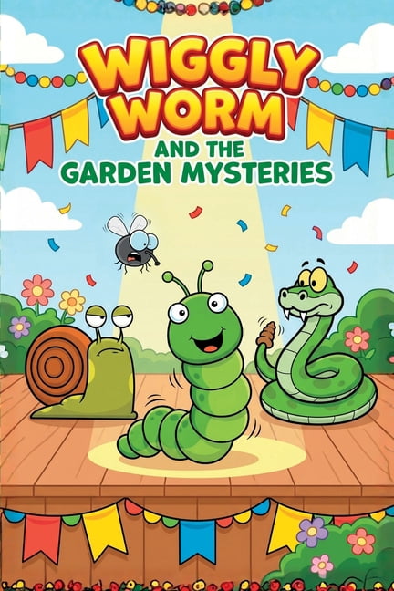 Wiggly Worm and the Garden Mysteries: 8 Funny Garden Mystery Stories About Friendship, Problem-Solving, and Big Giggles , (Paperback)