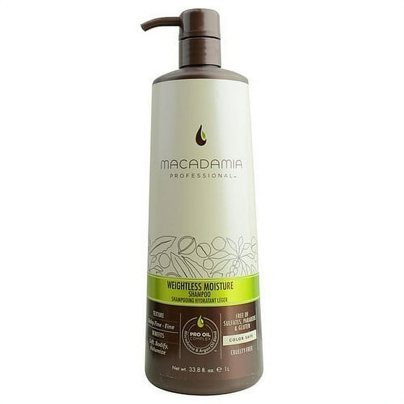 Wightless Moisture Shampoo, By Macadamia - 33.8 Oz Shampoo