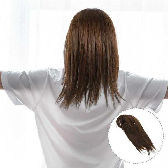 Wiglet Hairpiece for Thinning Hair Lightweight Light Brown Easy to Wear