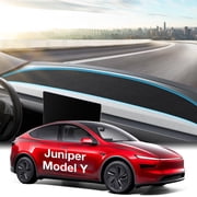 Wigoo 2026 New Model Y Juniper Accessories Dashboard Cover [Anti-Glare and Sun Protection] Suede Dash Mat for New Model Y Juniper2025-2026, Model Y Juniper Accessories Black