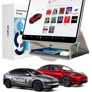 Wigoo Under Screen Organizer for Model Y 20192026, Including Juniper, Performance, Premium, Standard, Concealed Center Console Organizer Tray, Quick & Stable Installation