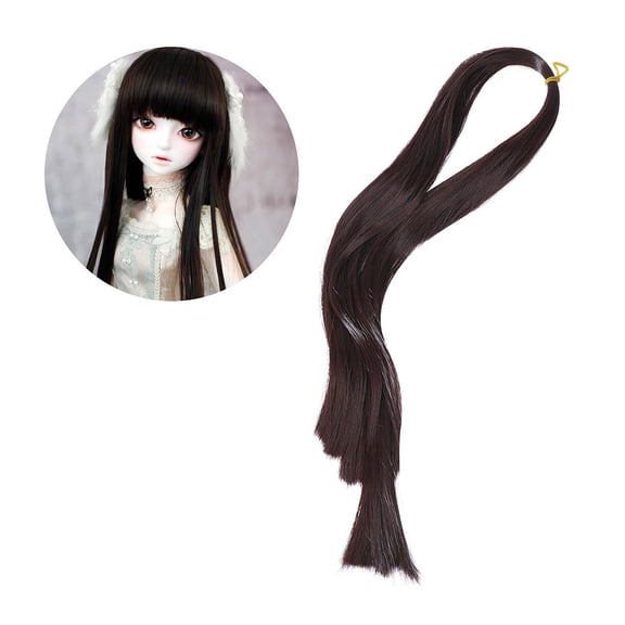 Wigs Hair Wefts for Rerooting Black Hair Extensions for Hair Making DIY Making Accessories Figurine Wigs