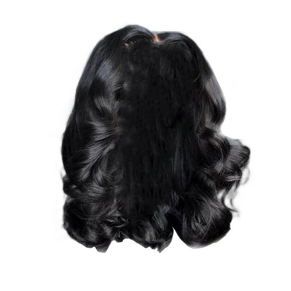 Wigs Human Hair Awwp 1X Wig Clearance Sale Black Wavy Natural Heat Curly Wig Use Wiglong Wavy Middle Synthetic for Daily Wigs Wig Part for Women Wavy Party Part Wavy Middle， Headband Wig Human Hair