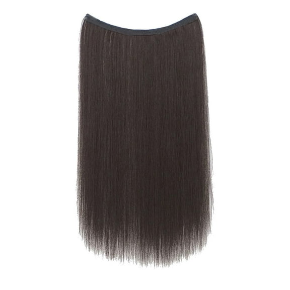 Wigs Human Hair Hair Extensions Real Human Hair Remy Wire In Hair Extensions Secret Fish Line Hair Piece With 2 Clips Long Straight 20 Inch Holidays Clearance Back to school,wedding gifts decor