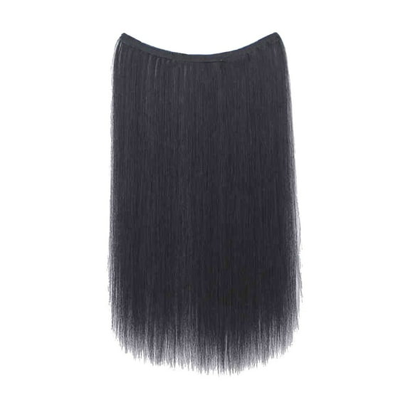 Wigs Human Hair Hair Extensions Real Human Hair Remy Wire In Hair Extensions Secret Fish Line Hair Piece With 2 Clips Long Straight 20 Inch Holidays Clearance
