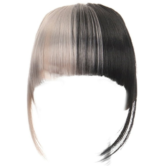 Wigs Human Hair Ladies Bangs Wig Front Fringe Head Clipped In The Human Hair Extension Wig Female Air Bangs Sideburns Qi Bangs Hairpin