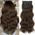 Wigs Human Hair, Long Curly Hair Wig with Water Ripple to Increase Hair