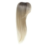 Wigs Human Hair Wigs for Women Hair Toppers For Women 360 3D Topper With Hair Clip With Thinning Hair 18 Inch Toppers Hair Pieces For Women Clip In ( Mix Blonde With Dark Root Hot Sale