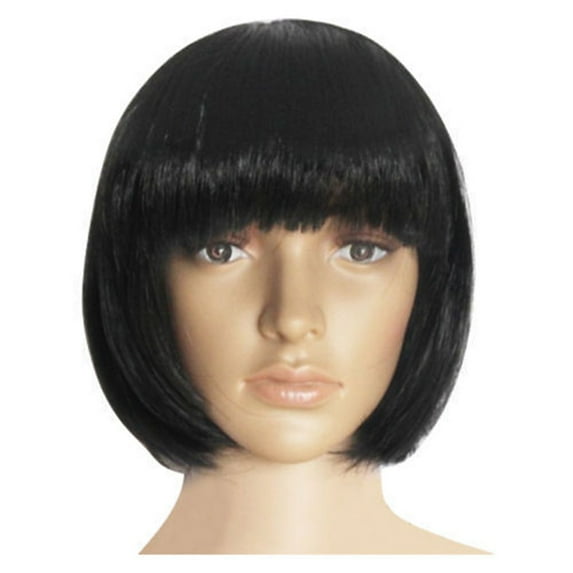 Wigs Short Straight Synthetic Hair Full Wigs for Women Natural Looking Heat(2Pack)