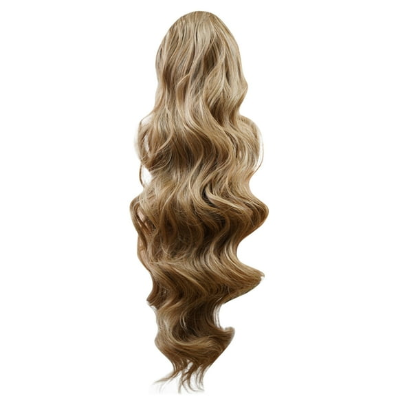 Wigs, Wigs for Women, 24in Ponytail Extension Claw Long Curly Wavy Tail Natural Soft Clip In Hair Extension Synthetic Hairpiece For Women