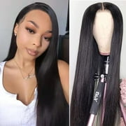 Wigs for Black Women, Long Straight Wigs 26 Inch, Hair Natural hairline Wigs Heat Resistant Fibre for Daily Party Use