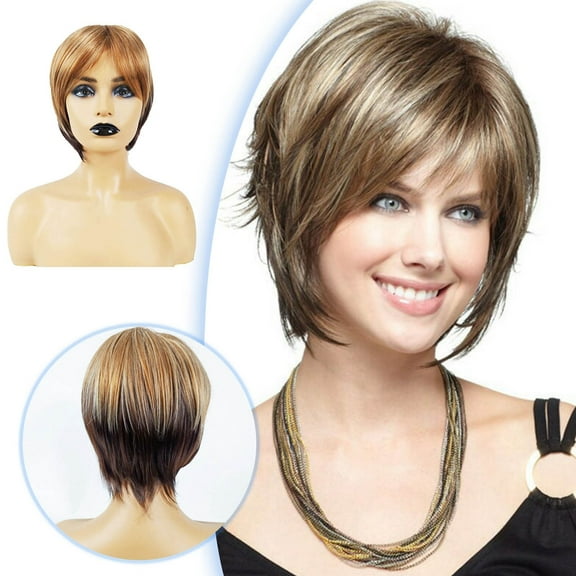 Wigs for Women - Real Hair Covering Center Part with White and Natural Appearance - Quality Hairpieces for Stylish