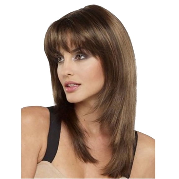 Wigs for Women Ladies Wig Long Curly Wig Natural Hair Naphane In The Middle Part Of Heat Synthesis 19.68 Inch Wig Wigs Human Hair