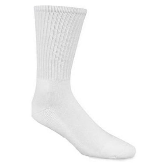 Wigwam Athletic Socks, Crew, White, Men's Xl, 3 PK., S1077-051-XL