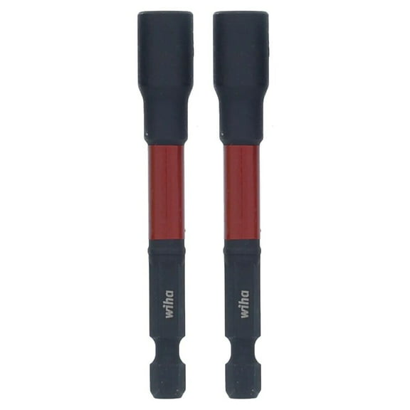 Wiha 1/4 Inch Hex Impact Nutsetter, 2 Pieces