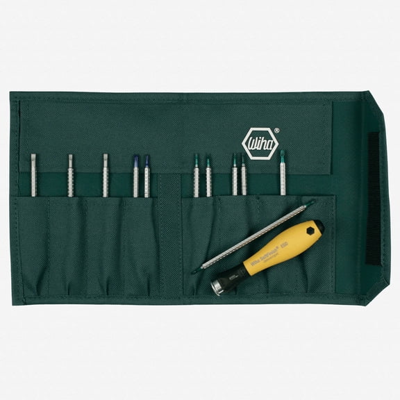Wiha 26985 12 Piece ESD Safe Drive-Loc IV Pouch Set