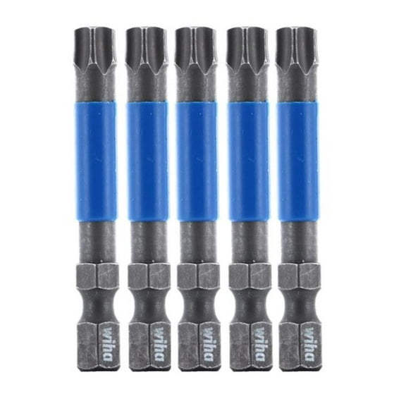 Wiha 2 Inch Terminatorblue Impact Bit, Torx T40, 5 Pieces