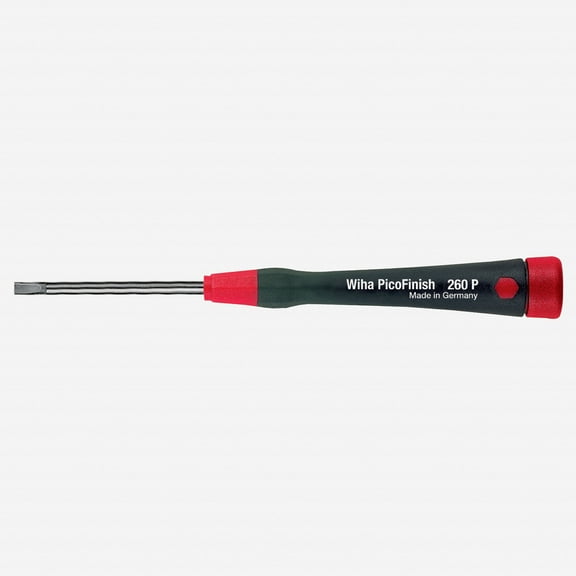 Wiha 26066 2.5 x 75mm PicoFinish Precision Slotted Screwdriver