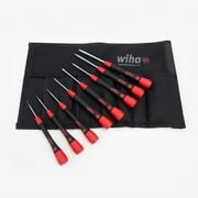 Wiha 26093 8 Piece PicoFinish Precision Slotted Screwdriver Pouch Set