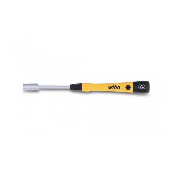 Wiha 27777 ESD Safe PicoFinish Precision Screwdriver - Nutdriver 1/4" x