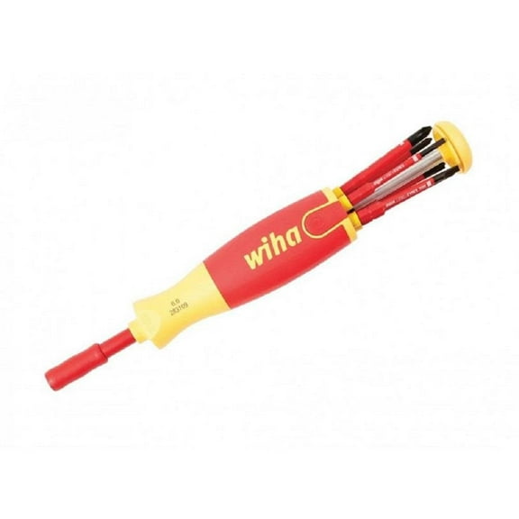 Wiha 28395 7 Piece Insulated Pop Up Screwdriver Set - Slotted/Phillips/Terminal